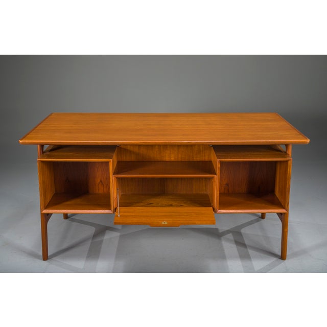 Teak Model 75 Desk from Omann Jun Møbelfabrik, 1960s For Sale - Image 14 of 18