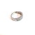 Late 20th Century Estate 14k White Gold Triple Row Diamond Anniversary Band Ring, Size 7 For Sale - Image 4 of 6