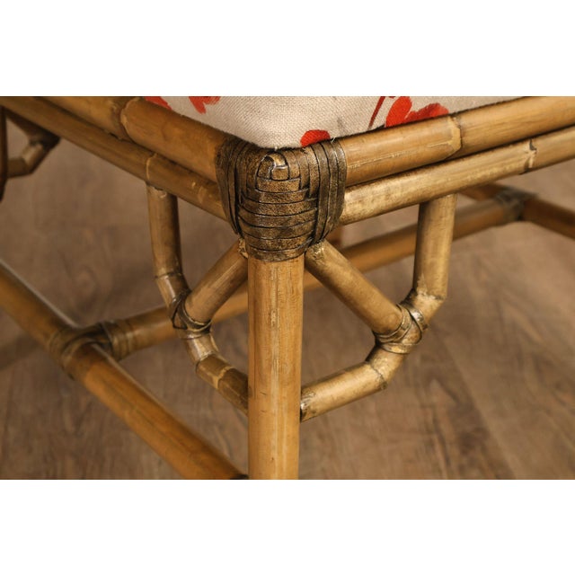 Chinese Chippendale Style Set Of Four Rattan Bamboo Dining Chairs For Sale - Image 16 of 18