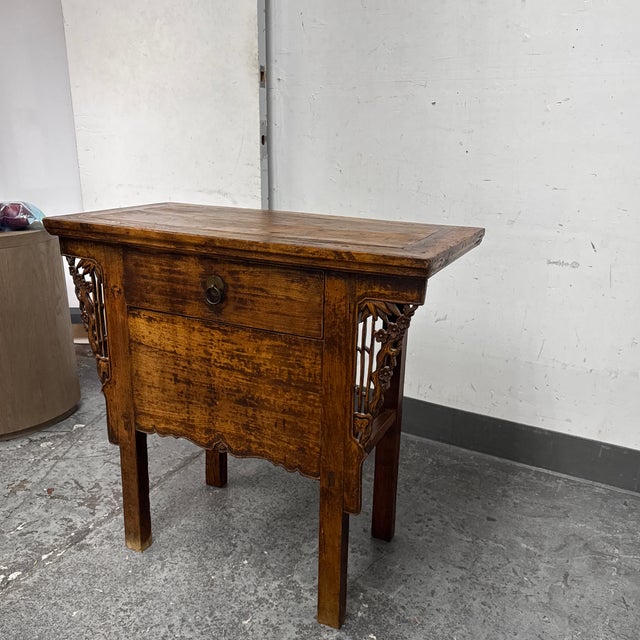 Chinese Chinese Elmwood Altar Table, 19th Century For Sale - Image 3 of 12