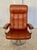 1960s Vintage Cognac Leather Ekornes Stressless Reclining Lounge Chair & Stool 1960,s For Sale - Image 5 of 18