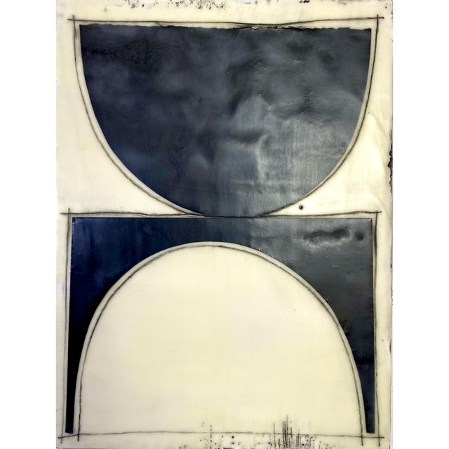 2020s Encaustic Collage Installation - "Cavalo" by Gina Cochran - 9 Panels For Sale - Image 5 of 11