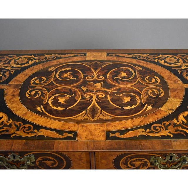Burr Walnut Marquetry Chest from William & Mary, 1700s For Sale - Image 12 of 14