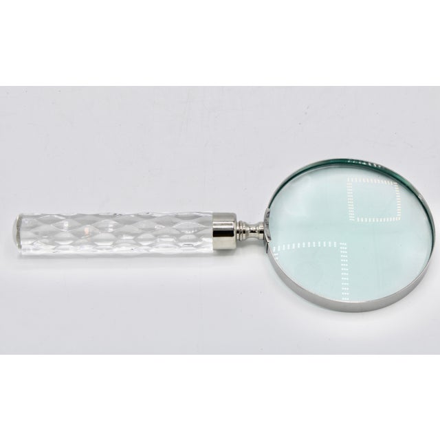 Vintage Lucite Handle Magnifying Glass For Sale - Image 4 of 8