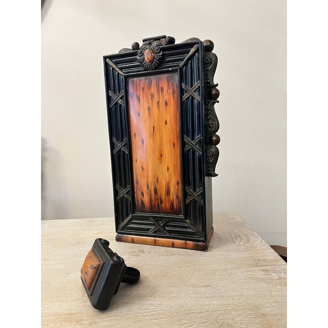 Bring historical architectural drama to your mantel, bar cart, or shelving with this unique structural ceramic statement...