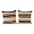 Turkish Hemp Kilim Pillow Cover - Set of Two For Sale