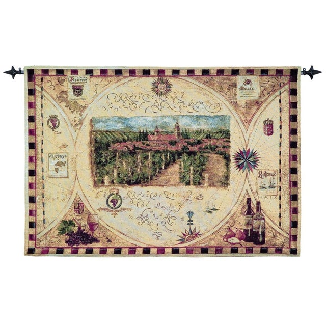 This beautiful tapestry is woven on a jacquard loom by skilled weavers, keeping alive the centuries old tradition of...