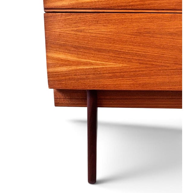 Walnut and Afromosia Tallboy Gunther Hoffstead for Uniflex, 1960 For Sale - Image 4 of 11