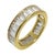 Vintage 18k Yellow Gold Baguette Cut Diamond Eternity Band, Size 6 For Sale In Las Vegas - Image 6 of 7
