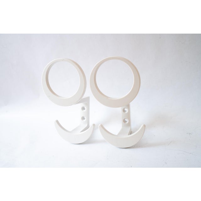 Acrylic Glass Wall Hooks, 1970s, Set of 2 For Sale - Image 4 of 9