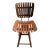 Mid Century Modern Italian Arthur Umanoff Style Wood Slat Counter Stool in Oak For Sale