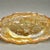 1950s Vintage Indiana Glass “Lily Pons Sunflower” Marigold Carnival Glass Relish Dish With Handles For Sale - Image 5 of 9