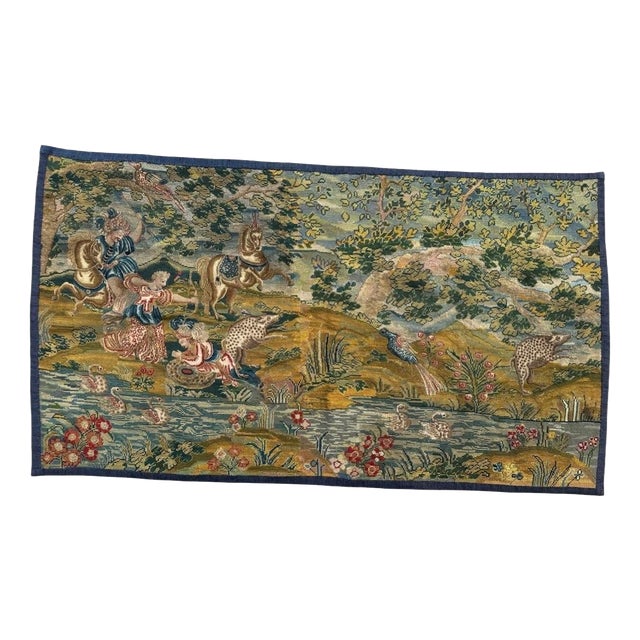 Antique 18th Century French Needlepoint Tapestry For Sale