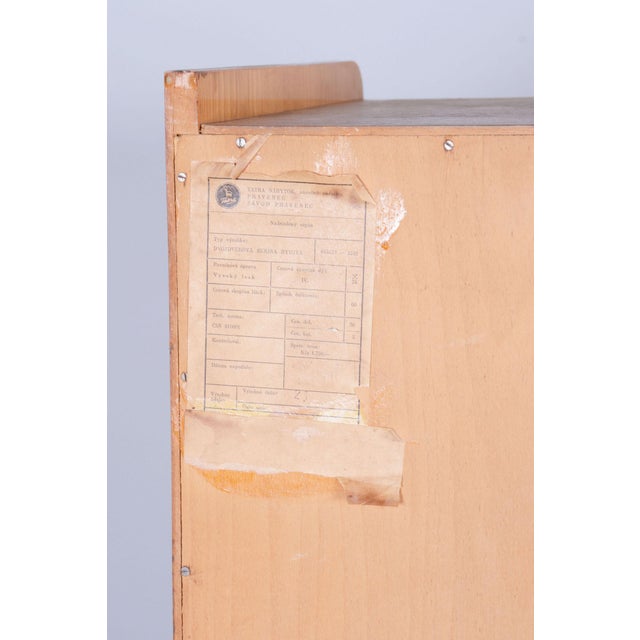 Mid-Century Modern Wardrobe in Ash by Tatra Pravenec, Czech, 1950s For Sale - Image 15 of 17