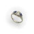 Art Deco Art Deco 14k White Gold Diamond and Sapphire Ring, Size 4.5 For Sale - Image 3 of 10