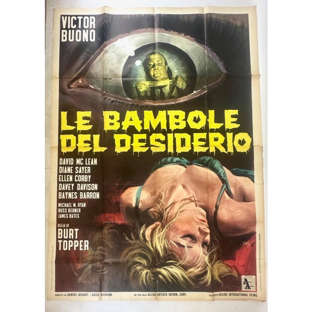 Vintage Italian Movie Poster the Strangler, 1964 For Sale - Image 10 of 10