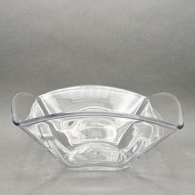 This striking Simon Pearce bowl from the Woodbury collection features a clean, square silhouette with the signature hand-...