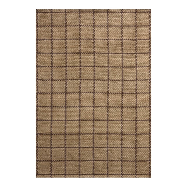 Chris Loves Julia x Loloi Fletcher Natural / Brown 5'-0" x 7'-6" Area Rug For Sale