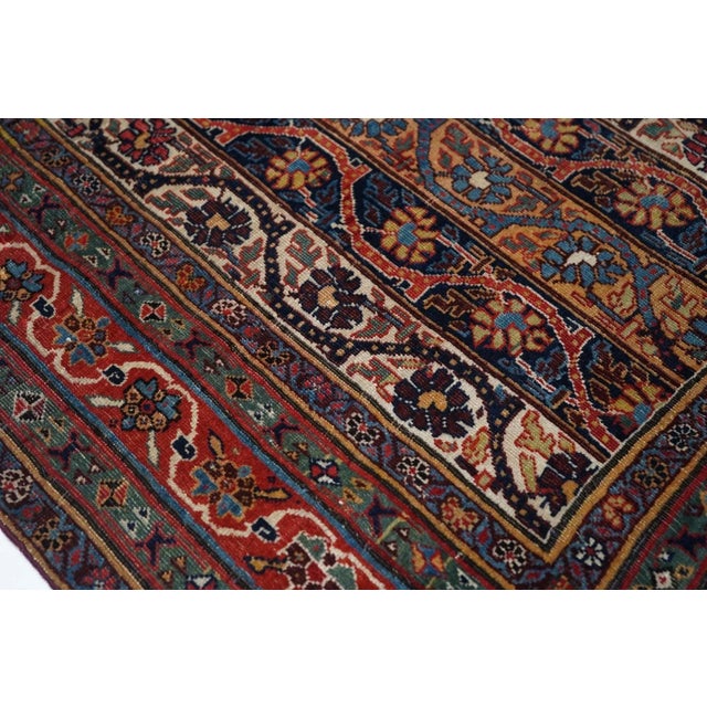 Gold Fine Antique Tribal Qashqai Rug 8'4'' X 15'4'' For Sale - Image 8 of 12