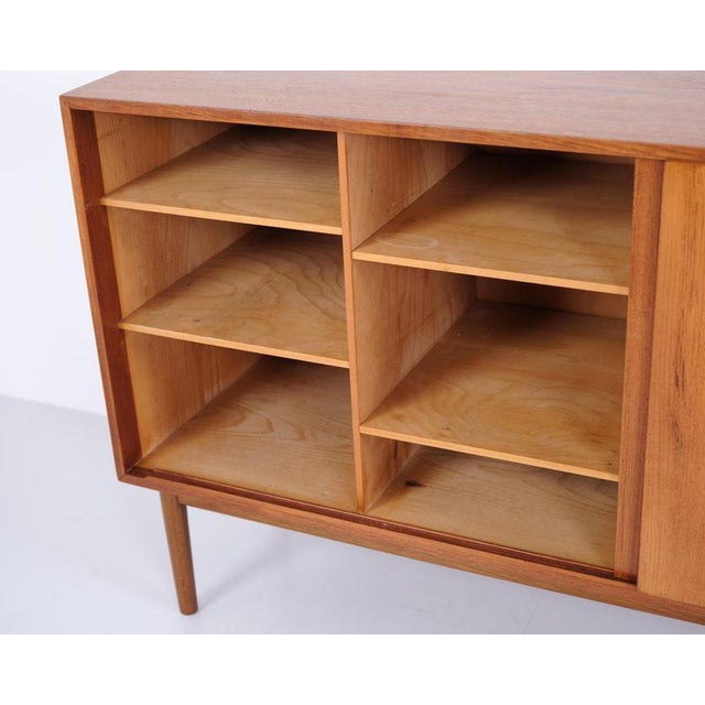 Vintage Danish Teak Sideboard with Sliding Doors, 1960s For Sale - Image 4 of 11