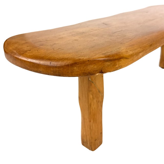Vintage 1950s Mid-Century Freeform Biomorphic Maple Forme Libre Coffee Table - Van Sciver - Kidney Puddle Boomerang Occasional Tripod Table For Sale - Image 13 of 18