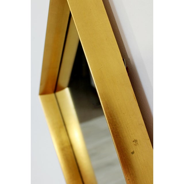 La Barge Mid Century Modern Hollywood Regency Gold Gilt Wall Mirror La Barge Diamond 60s For Sale - Image 4 of 6