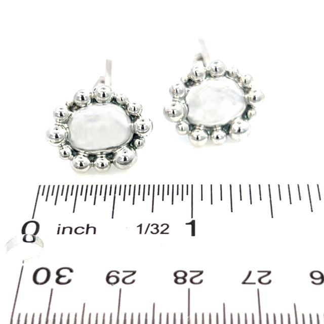 White Late 20th Century Georg Jensen Estate Sterling Silver Cufflinks 16 Grams, A Pair For Sale - Image 8 of 8