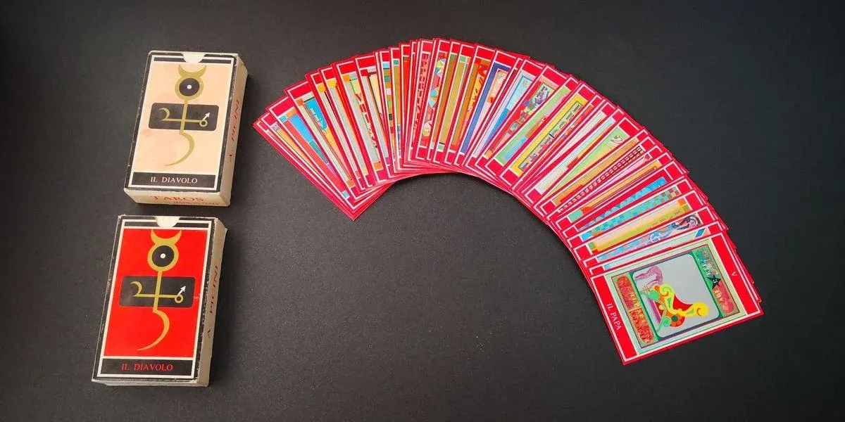 Tarots - The Complete 78 - Card Tarot by Andrea Picini 1979 | Chairish