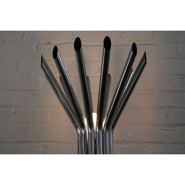 Contemporary George Kovacs Chrome Tubular Floor Lamp For Sale - Image 3 of 8