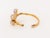 Metal 18k Rose Gold, Diamond, Ruby, and Pearl Butterfly-Form Bangle For Sale - Image 7 of 8