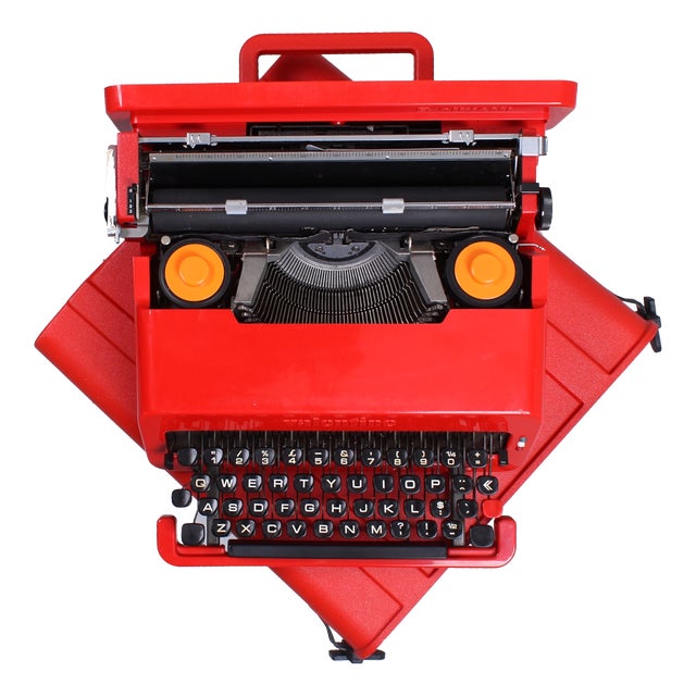 Valentine Red Typewriter by Ettore Sottsass for Olivetti, 1960s For Sale