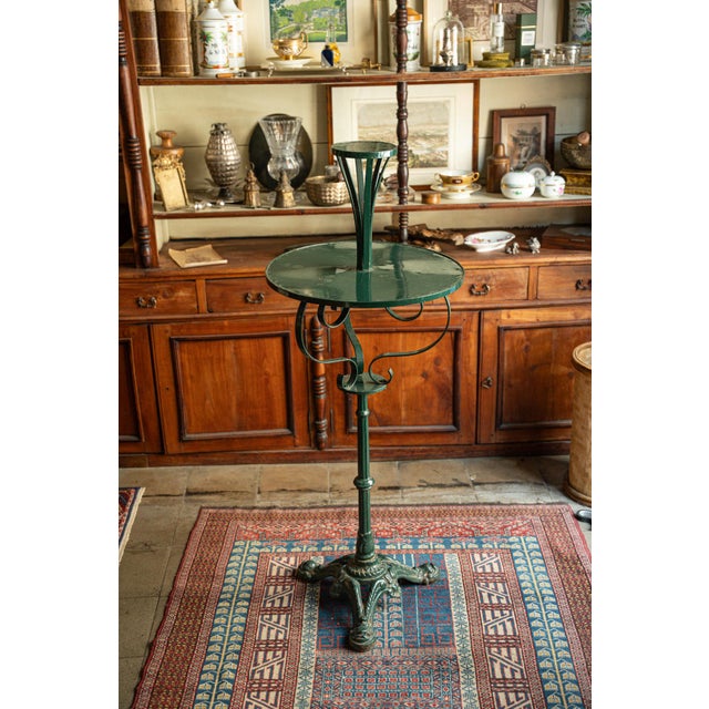 French Cast Iron Garden Table, 1890s For Sale - Image 12 of 12