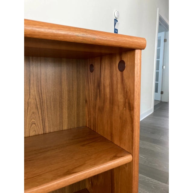 Wood Mid-Century Danish Teak Bookcase For Sale - Image 7 of 11