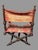 Antique Victorian Hunzinger Style Folding Chair Dog Heads Circus Needlepoint For Sale - Image 6 of 12