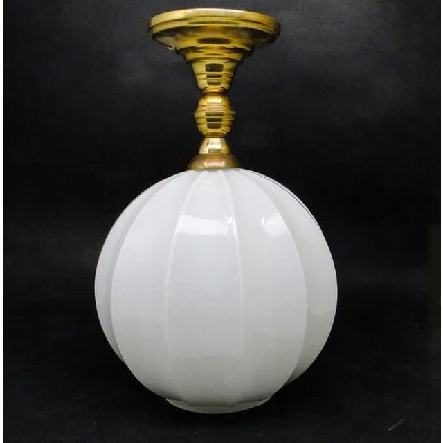 Metal Art Deco Pendant Lamp, Poland, 1950s For Sale - Image 7 of 7