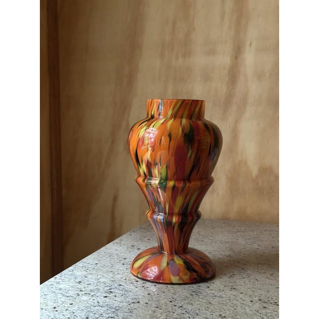 1920s Antique Bohemian Baluster Vase from Kralik, 1920s For Sale - Image 5 of 12