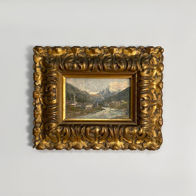 Italian Artist, Mid-Century Modern Composition, Oil Painting, 1950s, Framed For Sale - Image 14 of 14