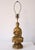 Chapman Manufacturing Company 1950s Hollywood Regency Gold Ceramic Lotus Flower Buddha Table Lamp For Sale - Image 4 of 17