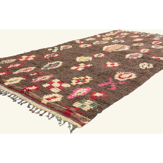 22047 Vintage Azilal Moroccan Rug, 04'01 x 07'11. The Sacred Continuum: A Vintage Azilal Moroccan Masterpiece of Ancestral...