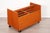 Store your magazines or albums in style with this circa 1970s Norwegian teak storage cart by Rolf Hesland for Bruksbo....