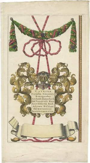 David Coster, Coat of Arms, 1818