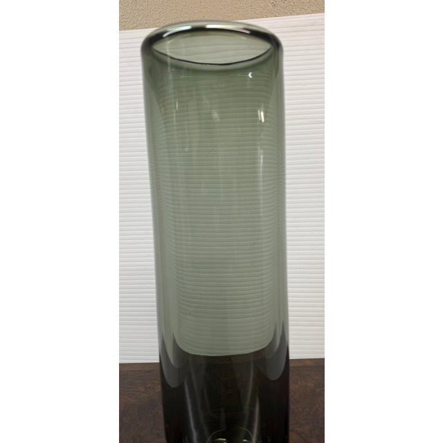 Debra Moore Ombre Smoked Glass Vase, Signed For Sale - Image 9 of 12