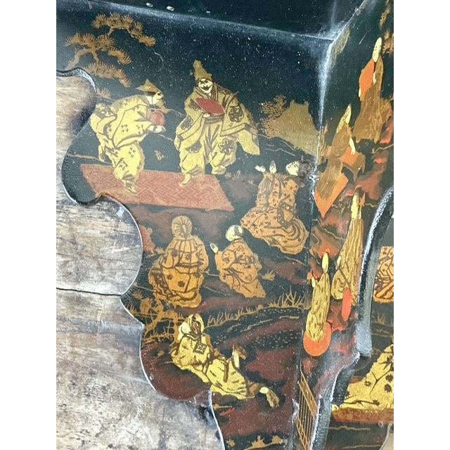 Vintage Asian Chinoiserie Folding Bracket For Sale In West Palm - Image 6 of 8
