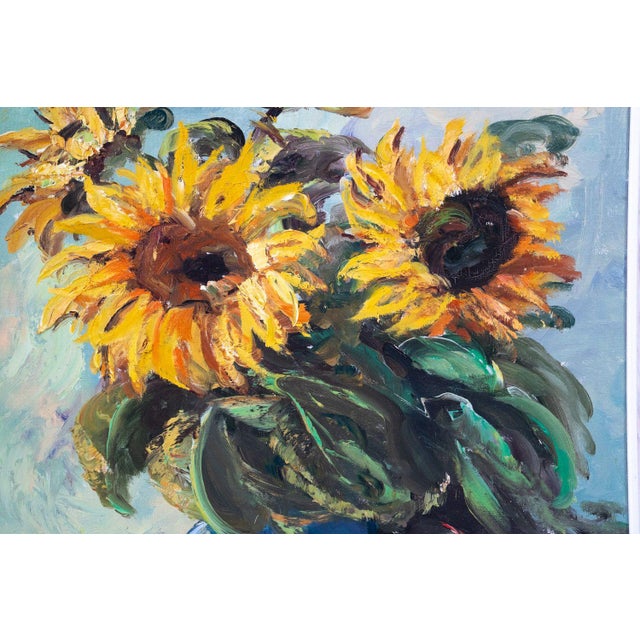 Mid Century Danish Still Life Painting O/C For Sale In Providence - Image 6 of 8