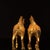 Late 20th Century Pair of Vintage Chinese Gilt Bronze Horse Figures – Tang Style Saddled Horses For Sale - Image 5 of 9
