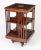 Antique Edwardian Revolving Bookcase in Flame Mahogany, 1900s For Sale - Image 9 of 13