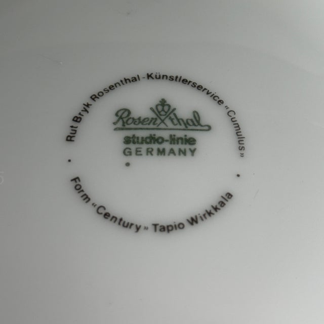 Modern Rut Bryk Artist Service Form Century Cumulus Toureen by Tapio Wirkkala for Rosenthal, 1982 For Sale - Image 3 of 6