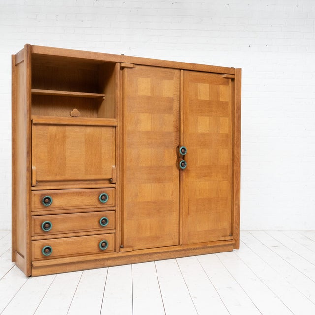 Cupboard by Guillerme et Chambron for Votre Maison, 1950s For Sale - Image 12 of 13