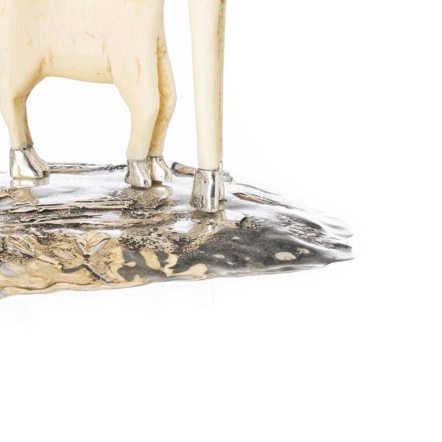 Luiz Ferreira, Gazelle Sculpture, Silver For Sale - Image 5 of 6