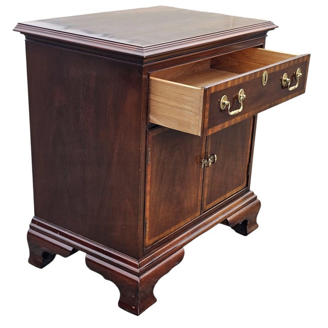 Vintage Councill Furniture Single Drawer Bedside Table Nightstand For Sale In Washington DC - Image 6 of 10